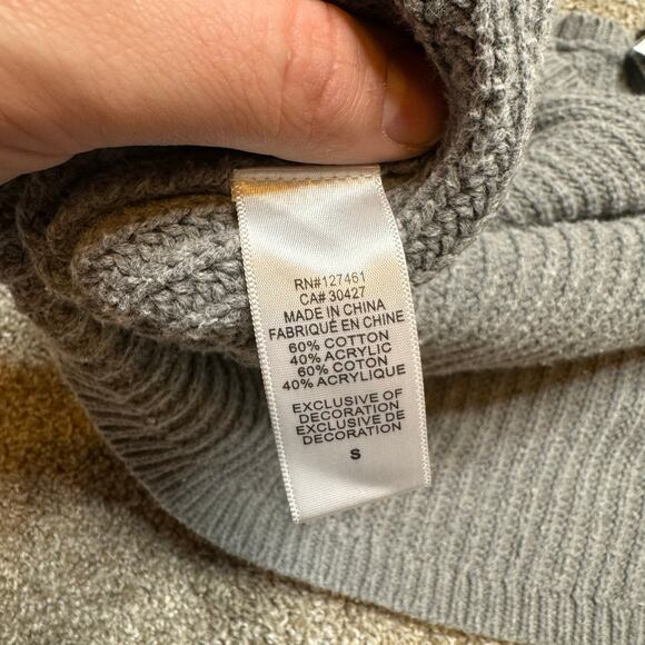 WILDFOX ERIKA STUD STARS KNIT GREY WOMEN LONG SLEEVE SWEATER - Picture 4 of 4